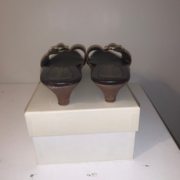 YSL/Saint Laurent Brown Caliente sz 38/8 - Picture 7 of 8